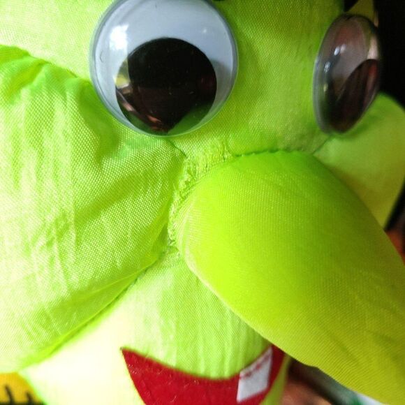 Vintage Nylon Plush Puffy Halloween Witch Google Eyes 14" - Picture 7 of 7